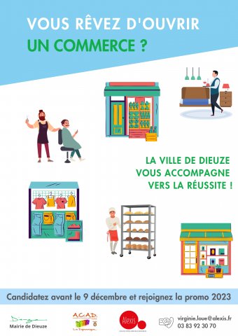 Vous rêvez d’ouvrir un commerce ? La ville de Dieuze vous accompagne vers la réussite !