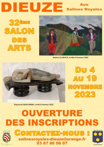 Inscriptions 32ème Salon des Arts de Dieuze