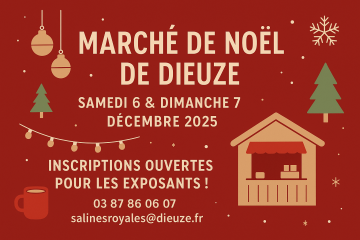 Inscriptions pour le Marché de Noël de Dieuze