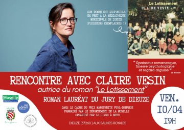 Rencontre avec Claire Vesin, autrice
