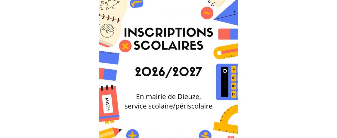 Inscriptions scolaires 2026/2027