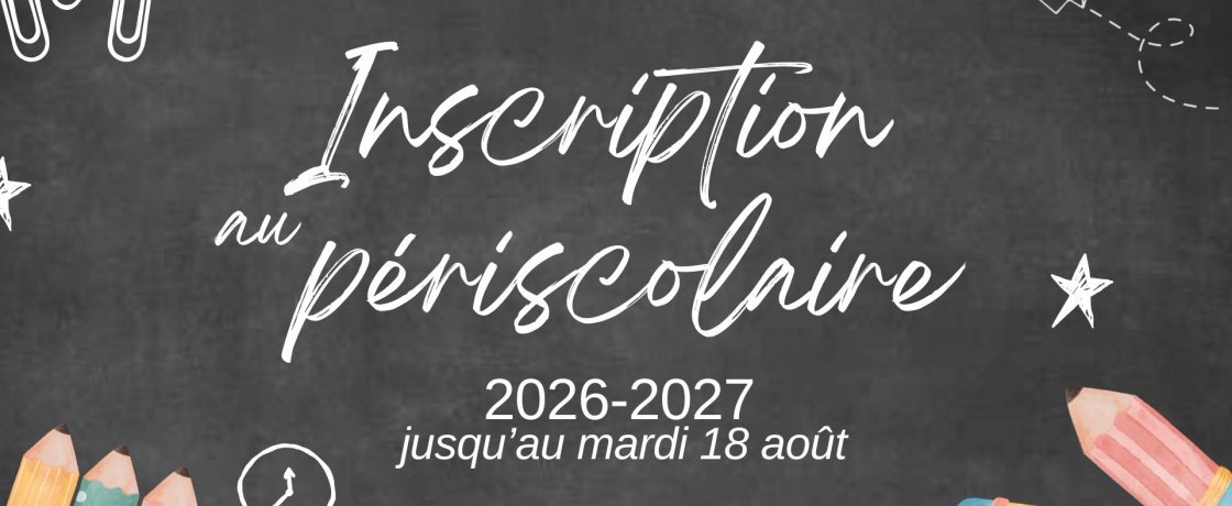 Inscription périscolaire 2026/2027